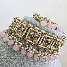 Pink Kundan Necklace Set/ Kundan Choker/ Bollywood Jewelry/ Indian jewelry/ Pakistani necklace/ punjabi necklace/bridal/indian wedding