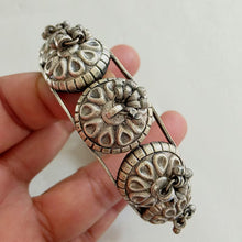 Oxidized Silver openable Kada/Bracelet (1Pc)/German Silver/Boho/Tribal/Indian Jewelry/Pakistani/Oxidized Bangles/One size fit to 2.4/2.6