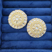 Bollywood Pearl Kundan Stud Earrings/Indian Studs/Indian Earrings/Indian Jewelry/Kundan Studs/Sabyasachi studs/Bridal Jewelry/Indian wedding