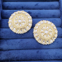 Bollywood Pearl Kundan Stud Earrings/Indian Studs/Indian Earrings/Indian Jewelry/Kundan Studs/Sabyasachi studs/Bridal Jewelry/Indian wedding