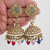 MultiAntique Polki kundan Jhumka/stone Jhumka/Indian Jewelry/Pakistani /Punjabi Jewelry/Statement earring/Bridal earring/wedding collection