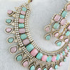 Mintpink Victorian Monalisa Cz diamond Necklace, Indian Bridal Jewelry, Bollywood Sabyasachi Designer necklace, Pakistani Wedding