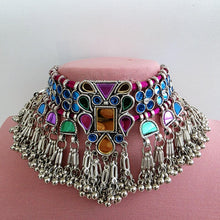 Handcrafted Thread Afghani choker set/oxidized Necklace/Boho Jewelry/Bib Choker Necklace/Afghani jewelry/gypsy necklace