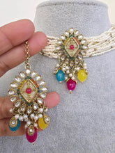 Multi Pearl Kundan Necklace Set/Kundan Choker/ Bollywood Jewelry/ Indian jewelry/ Pakistani necklace/ punjabi necklace/bridal/indian wedding