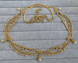 Bridal Antique Polki Belly Chain/Kundan Belly chain/Polki Belt/Indian waist belt/Kamarpatta/waist chain/jewelry belt/Kamarbandh/Kundan Belt