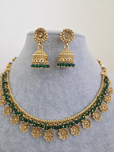 Green Guttapusalu Pearl Gold Necklace/Gold Necklace/Indian Choker/South Indian Necklace/One Gram Gold /Temple Jewelry/South Indian jewelry
