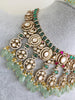 Green Bridal Victorian Moissanite Polki Kundan Necklace,Sabyasachi Necklace,Indian Bridal Jewelry,Bollywood Designer Necklace