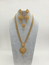 Long Antique gold plated mala Necklace/Indian Long Necklace/Temple Jewelry/Necklace Mala/Indian/South Jewelry/Indian Wedding/Rani Haar