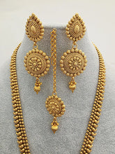 Long Antique gold plated mala Necklace/Indian Long Necklace/Temple Jewelry/Necklace Mala/Indian/South Jewelry/Indian Wedding/Rani Haar
