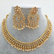 Gold Polki Kundan necklace/South Indian Jewelry/Temple Jewelry/gold necklace/Rajwadi Necklace/Indian Wedding necklace/Bridal necklace