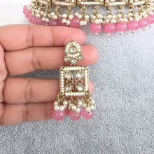 Pink Kundan Necklace Set/ Kundan Choker/ Bollywood Jewelry/ Indian jewelry/ Pakistani necklace/ punjabi necklace/bridal/indian wedding