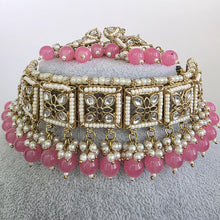 Pink Kundan Necklace Set/ Kundan Choker/ Bollywood Jewelry/ Indian jewelry/ Pakistani necklace/ punjabi necklace/bridal/indian wedding