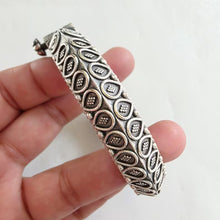 Oxidized Silver openable Kada/Bracelet (1Pc)/German Silver/Boho/Tribal/Indian Jewelry/Pakistani/Oxidized Bangles/One size fit to 2.4/2.6