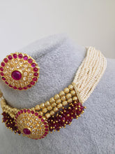 Ruby gold Polki Kundan choker Antique necklace wedding jewelry Indian Jewelry Pakistani Jewelry Wedding necklace Bridal necklace