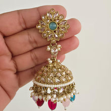 MultiAntique Polki kundan Jhumka/stone Jhumka/Indian Jewelry/Pakistani /Punjabi Jewelry/Statement earring/Bridal earring/wedding collection