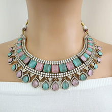 Mintpink Victorian Monalisa Cz diamond Necklace, Indian Bridal Jewelry, Bollywood Sabyasachi Designer necklace, Pakistani Wedding