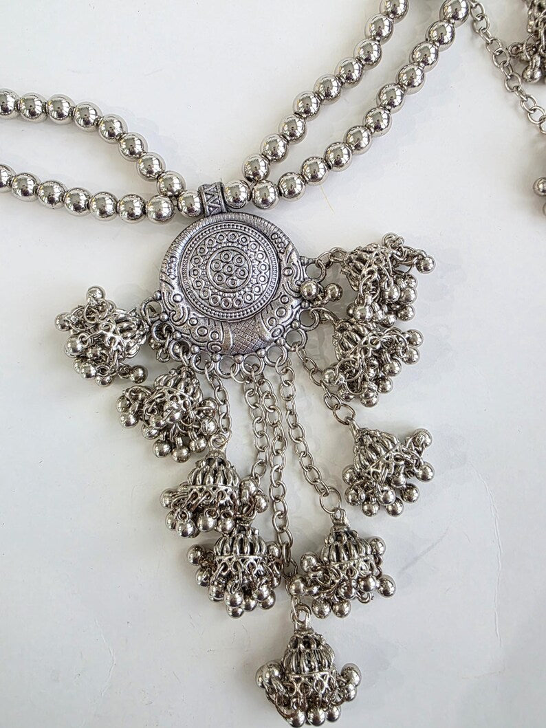 Oxidized Belly Chain Waist belt/Indian Belly Chain/ Ghungru Belt/Kamarbandh/Vaddanam/Kamarpatta/ Sash/tagdi/Indian Saree belt/Lehenga belt