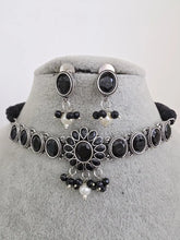 Black Handcrafted Oxidized Necklace/Oxidized Indian Jewelry/Boho Jewelry Necklace/Afghan Choker/Afghani jewelry/gypsy necklace
