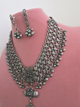 Oxidized Necklace/Oxidized Indian Jewelry/Boho Jewelry/Bib Choker Necklace/Afghan necklace/Afghani jewelry/gypsy necklace/