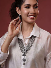 Oxidized Necklace/Oxidized Indian Jewelry/Boho Jewelry/Bib Choker Necklace/Afghan necklace/Afghani jewelry/gypsy necklace/
