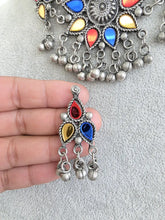 Handcrafted Thread Afghani choker set/oxidized Necklace/Boho Jewelry/Bib Choker Necklace/Afghani jewelry/gypsy necklace