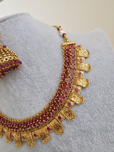 Ruby Guttapusalu Pearl Gold Necklace/Gold Necklace/Indian Choker/South Indian Necklace/One Gram Gold /Temple Jewelry/South Indian jewelry
