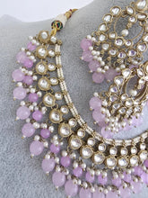 Lavender Kundan Necklace Set/ Kundan Choker/ Bollywood Jewelry/ Indian jewelry/ Pakistani necklace/ punjabi necklace/bridal/indian wedding