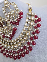 Maroon Red Kundan Necklace/ Kundan Choker/ Bollywood Jewelry/ Indian jewelry/ Pakistani necklace/ punjabi /bridal necklace/indian wedding