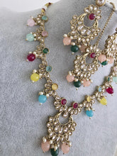 Multi Antique Polki Kundan Pearl Necklace, bridal, Pakistani Jewelry, Indian Wedding Jewelry, Reverse AD Necklace set, Indian Necklace