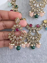 Multi Antique Polki Kundan Pearl Necklace, bridal, Pakistani Jewelry, Indian Wedding Jewelry, Reverse AD Necklace set, Indian Necklace