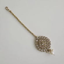 Dull Gold Polki Maang tikka/ Kundan Tikka/ Indian Jewelry/ Indian Wedding Jewelry/Pakistani Jewelry/Jhoomer/Matha patti/ forehead jewelry
