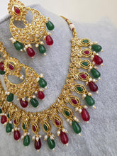RubyGreen Polki Kundan Necklace/Kundan Choker/Bollywood Jewelry/Indian jewelry/Pakistani necklace/ punjabi necklace/bridal/indian wedding