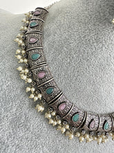 Mintpink Handcrafted Oxidized Necklace/Oxidized Indian Jewelry/Boho Jewelry Necklace/Afghan Choker/Afghani jewelry/gypsy necklace
