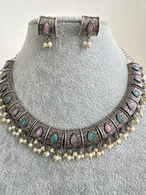 Mintpink Handcrafted Oxidized Necklace/Oxidized Indian Jewelry/Boho Jewelry Necklace/Afghan Choker/Afghani jewelry/gypsy necklace