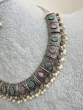 Mintpink Handcrafted Oxidized Necklace/Oxidized Indian Jewelry/Boho Jewelry Necklace/Afghan Choker/Afghani jewelry/gypsy necklace