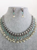 Mint Green Handcrafted Oxidized Necklace/Oxidized Indian Jewelry/Boho Jewelry Necklace/Afghan Choker/Afghani jewelry/gypsy necklace