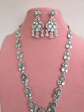Mirror Oxidized Long Afghani Necklace/Oxidized Indian Jewelry/Boho Jewelry/Afghan necklace/Afghani jewelry/gypsy necklace/