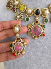 Navratan Sabyasachi Necklace, Statement Necklace, Semi Precious Necklace, Designer Necklace, Indian wedding,Pakistani Wedding jeweley