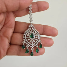 American Diamond Maang tikka/Indian Jewelry/ Indian Wedding Jewelry/ Pakistani Jewelry/ Jhoomer/ Matha patti/ Indian forehead jewelry