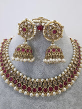 Ruby Antique Polki Kundan Necklace, Kundan Choker, Indian jewelry, Pakistani necklace, punjabi necklace, bridal, indian wedding