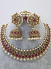 Ruby Antique Polki Kundan Necklace, Kundan Choker, Indian jewelry, Pakistani necklace, punjabi necklace, bridal, indian wedding