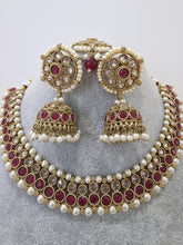 Ruby Antique Polki Kundan Necklace, Kundan Choker, Indian jewelry, Pakistani necklace, punjabi necklace, bridal, indian wedding