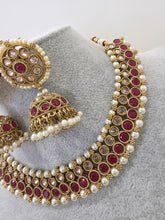 Ruby Antique Polki Kundan Necklace, Kundan Choker, Indian jewelry, Pakistani necklace, punjabi necklace, bridal, indian wedding