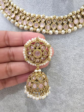 Pink Antique Polki Kundan Necklace, Kundan Choker, Indian jewelry, Pakistani necklace, punjabi necklace, bridal, indian wedding