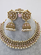 Pink Antique Polki Kundan Necklace, Kundan Choker, Indian jewelry, Pakistani necklace, punjabi necklace, bridal, indian wedding