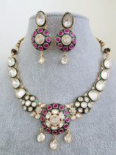 RubyGreen Fine Kundan Necklace Set /Kundan Choker / Bollywood Jewelry / Indian jewelry /Pakistani necklace/bridal necklace/Indian wedding
