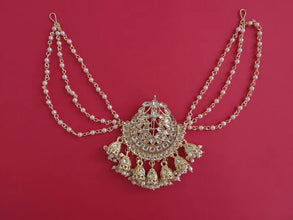 Ambada Kundan Hair Juda Choti Clip/Braid Clip/Indian Bridal Choti Pin /Kundan Hair accessories/Indian Wedding/Bridal Kundan Hair accessories