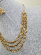 Gold Layered Pearl Necklace/Traditional Indian jewelry/Punjabi/Pakistani/Wedding necklace/Bridal necklace/Indian necklace