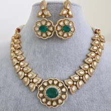 Green Victorian Doublet Moissanite polki Cz diamond choker Necklace,Indian Bridal Jewelry,Bollywood Sabyasachi Designer necklace, Pakistani