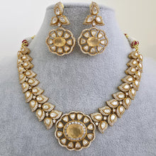 Yellow Victorian Doublet Moissanite polki Cz diamond choker Necklace,Indian Bridal Jewelry,Bollywood Sabyasachi Designer necklace, Pakistani